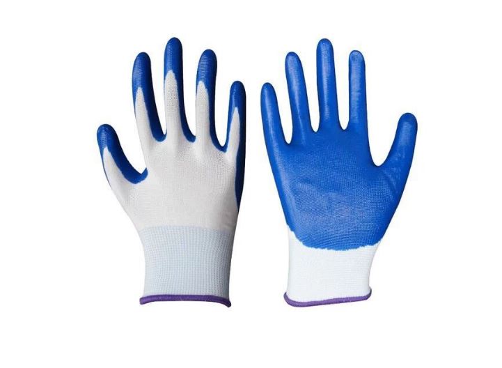 rubber coated cotton glove 